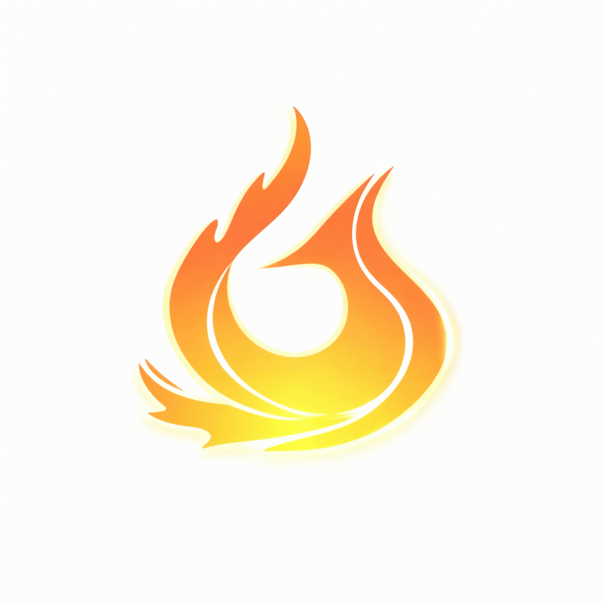 气来了火焰 Logo